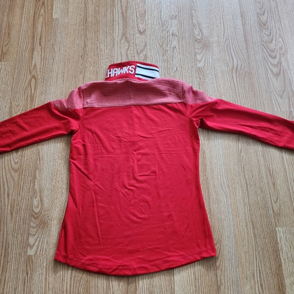 Chicago Blackhawks Women's Reebok NHL Performance Quarter Zip Pullover Medium - Picture 2 of 5